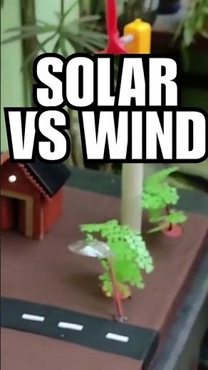 Solar vs Wind Energy: Science Project Working Model ☀️🌬️ #Shorts #DIY