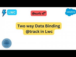 Two Way Data Binding using @track Decorator in LWC || Salesforce In Telugu