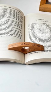 Readers, meet the little tool that saves your thumbs  #macorner #bookpageholder #readinggift #booklover #birthflower | Macorner Home Decor | Facebook