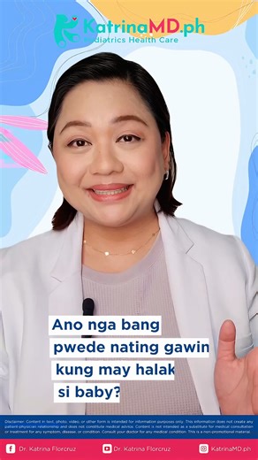 389K views · 6.4K reactions | Ano gagawin kung may halak si baby? #katrinaMDph #halak #cough #pediatrics #healthtips #Childhealth | Dr. Katrina Florcruz | Facebook