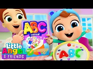ABC Cereal Song | Learn Your Alphabets | Little Angel And Friends Kid Songs