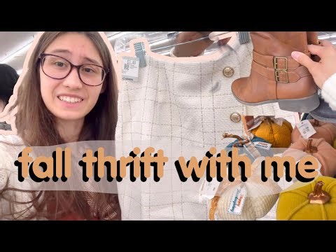 FALL THRIFT WITH ME | Thrifting Fall Staples & Small Business Displays