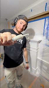 How to apply caulking to tight detail areas 📐 #painting #education #howto