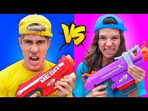 BATALLA DE NERF CHICOS VS CHICAS !! - Alejo Igoa Vlogs | Alejo Igoa Vlogs