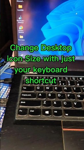 Change Desktop Icon Size with Just Your Keyboard – This Shortcut Will Blow Your Mind! #Windows #pc