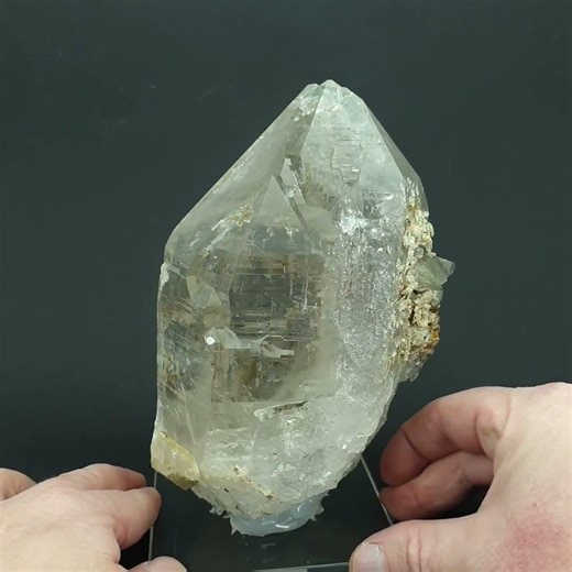 Rock Crystal, Albite, Rutile