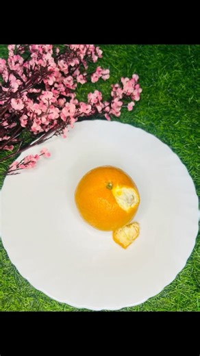 So Satisfying! 🍊 Peeling an Orange Stop-Motion #orange #peel #asmr #satisfying
