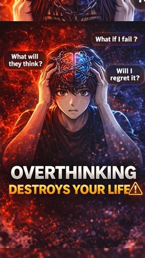 Overthinking Tumhari Life Barbaad Kar Rahi Hai | Stop This Now ⚠️ | Psychology Truth #Shorts #DAY19