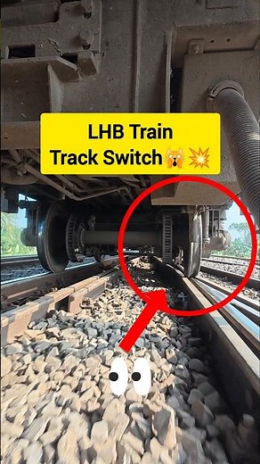 Track Switching Technique of LHB Train 💥🙀👁️‍🗨️ #railtrack #trainwheel #bdrailway #lhb #shortsfeed