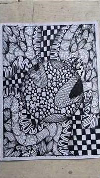tutorial making zentangle circle..