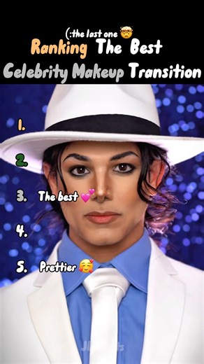 Top 5 Best Celebrity Makeup Transitions #shortsviral #ranking #viralvideos