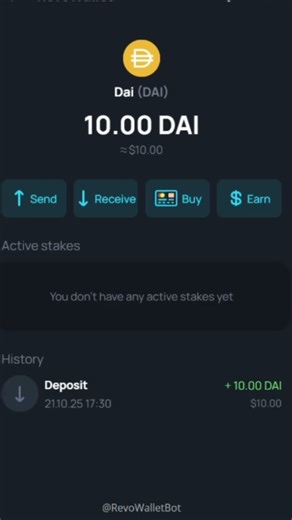 RevoWallet x DAI: la Stablecoin Decentralizzata che Porta lo Staking nel Tuo Wallet 💰⚙️