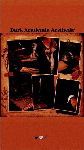 Dark Academia Aesthetic 🖤📚🖋️ | Vintage, Poetic & Gothic Vibe #Aesthetic #Moodboard #DarkAcademia