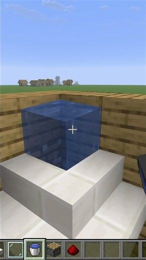 How to make a working shower in Minecraft #shorts #minecraft #tutorial