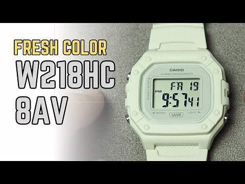 Casio W-218 New Color Review (W-218HC 8AVDF / W218H)