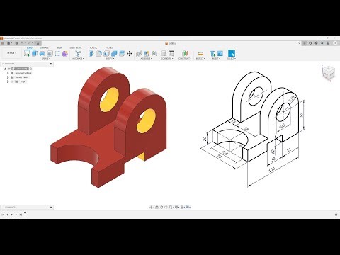 Fusion360 Part Modeling Tutorial-223. #design #3dmodeling #modelingtutorial #engineering#fusion360