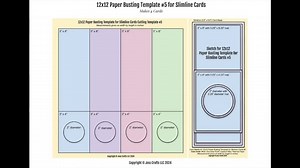 Card Sketches and Paper Busting Templates for 12x12 Paper and Slimline Cards 1-10 | PDF Card Maker Patterns for Paper Crafter - Etsy
