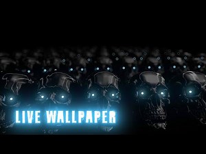 ENDLESS Rows of Dark Skulls | 4K HALLOWEEN & HORROR Live Wallpaper For PC & Mac