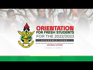 ORIENTATION FOR FRESH STUDENTS FOR THE 2022/2023 ACADEMIC YEAR