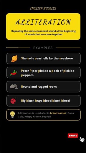 Alliteration in English | Easy Explanation with Examples