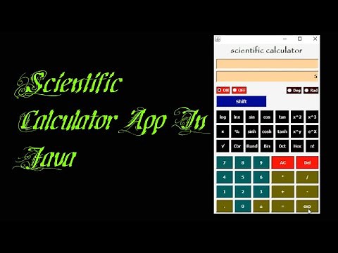 Scientific Calculator In Java Using NetBeans IDE | Java Programming