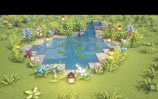 ［Minecraft外景教学］精致的池塘Fairy Minecraft: Pond Tutorial 作者：Kelpie The Fox