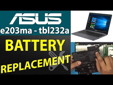 Asus E203m E203ma Tbl232a Battery Replacement 💻