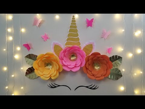 diy unicorn themed birthday decoration/kids birthday party decoration /room decor ideas