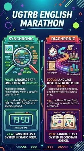 ugtrb #pgtrb#language and linguistic #unit 8#synchronic#diachronic