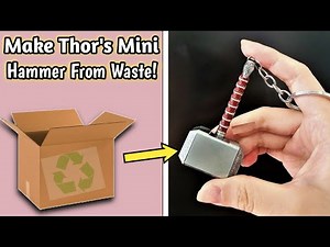 How To Make Thor's Mini Hammer | Mini Cardboard Hammer | Thor's Hammer Making Idea