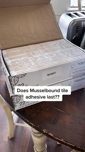 194K views · 7K reactions | Does Musselbound Tile Adhesive last?? We think so! What do you think? #diy #home | Nik and Liv DIY | Facebook