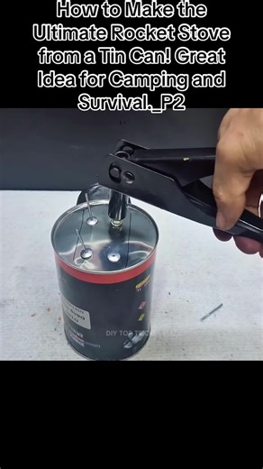 How to Make the Ultimate Rocket Stove from a Tin Can! Great Idea for Camping and Survival._P2#make #rocket #camping #stove #survival