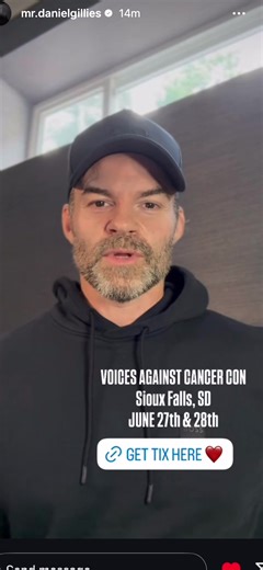 Daniel gillies is going to the voices against cancer convention June 27-28th in Sioux falls SD. He is such an amazing person he goes to many different conventions such as Oxfam, R.A.I.N.N and many more things he’s been supporting so many charities and many more he’s is incredible #danielgillies #fyp #voiseagainstcancer ##gillies