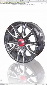 RIM 17 inch design with SOLIDWORKS #solidworks #rim #design #car #wheel #3d | Arm3D CADCreator