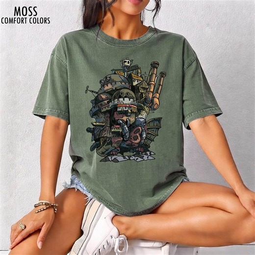 Howl's Moving Castle Shirt, Sweatshirt, Hoodie, Studio Ghibli Characters, Gift for Anime Lovers, Youth Toddler Kids Tee, Y2K Japanese - Etsy