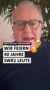 📻 Welche SWR1 Leute-Sendung bleibt euch noch bis heute im Gedächtnis? 💛 Wir feiern 40 Jahre SWR1 Leute! 🎉🙌🏼 🎙️ Wir sind voller Dankbarkeit, dass unsere Talk-Sendung, die seit 1985 jeden Werktag von 10 bis 12 Uhr läuft, so gut bei euch allen ankommt - selbst Fritz Keller hat da nur Worte des Lobes. 🥰 Unser Jubiläum feiern wir diese Woche, unter anderem mit drei Leute-Spezialsendungen vom Stuttgarter Fernsehturm. Zu Gast sind: 💛 Comedienne Lisa Feller (8.1.) 💛 Entertainer Harald Schmidt (