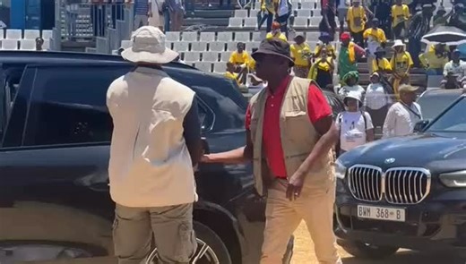 ANC President, Cde Cyril Ramaphosa, arrives at Moruleng Stadium, North West, for the #ANC114 Anniversary celebrations and the delivery of the January 8 Statement. #ANC114 #January8Statement #ANCJan82026 | MyANC
