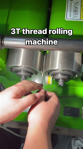 3T thread rolling machine #screws#cncmachine#knurling#machine#threadrollingdie#foryou#factory