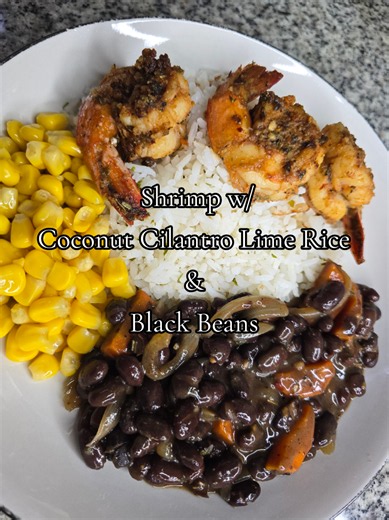 Pan-Seared Butter Shrimp with Coconut Cilantro Lime Rice