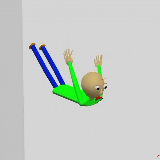 cringe short 1: big bald wolf #baldi #cringe #wolfdance #why