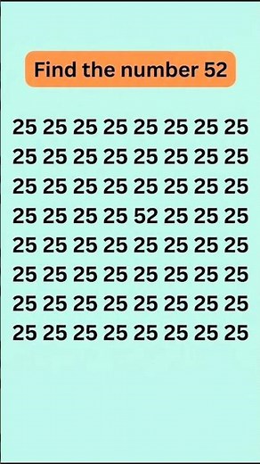 Can You Find the Hidden Number 52? | Addictive Visual Brain Challenge
