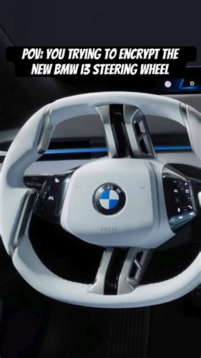 POV: You trying to encrypt the new BMW i3 Steering Wheel by @Carvlogger