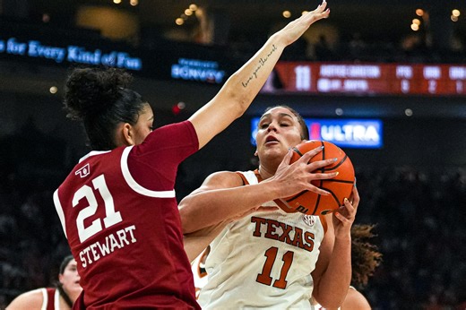 Texas women's basketball: Justice Carlton rebounding a 'difference=maker'