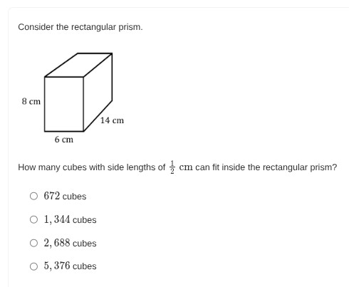 Consider the rectangular prism with dimensions 8 cm, 14 cm, and... | Filo