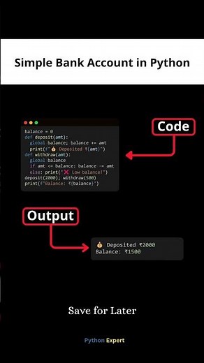 Python Mini Project Every Beginner Should Build 🚀#developer #coding #python #project #programming
