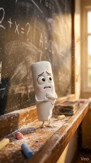 Blackboard is Tired of Chalk Dust… So It Complains! 🤣 #shorts #talkingobjects #comedy