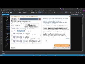 DevExpress CodeRush - Escape To Collapse Selection