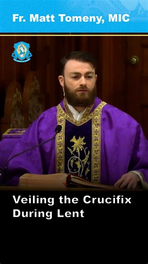 1.1K views · 505 reactions | The hidden glory of God: Just as Jesus concealed His divinity during the Passion, we veil our crucifixes. Here’s the beautiful symbolism behind this ancient practice ✝️ #Catholicism #LentenSeason #Faith #ChurchHistory | Divine Mercy (official) | Facebook