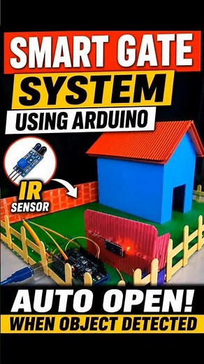 Automatic Smart Gate using Arduino 🚪🤖 #shorts