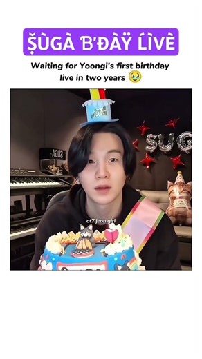 SUGA VLIVE B'DAY #live#happy suga day #bts